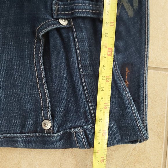 Jeans Seven7 Women Size 28 x 31 inseam Slim Straight Low Waist Zippered Pockets - Picture 15 of 16